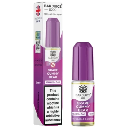Grape Gummy Bear Nic Salt E-Liquid by Bar Juice 5000 (10ml) - 20mg