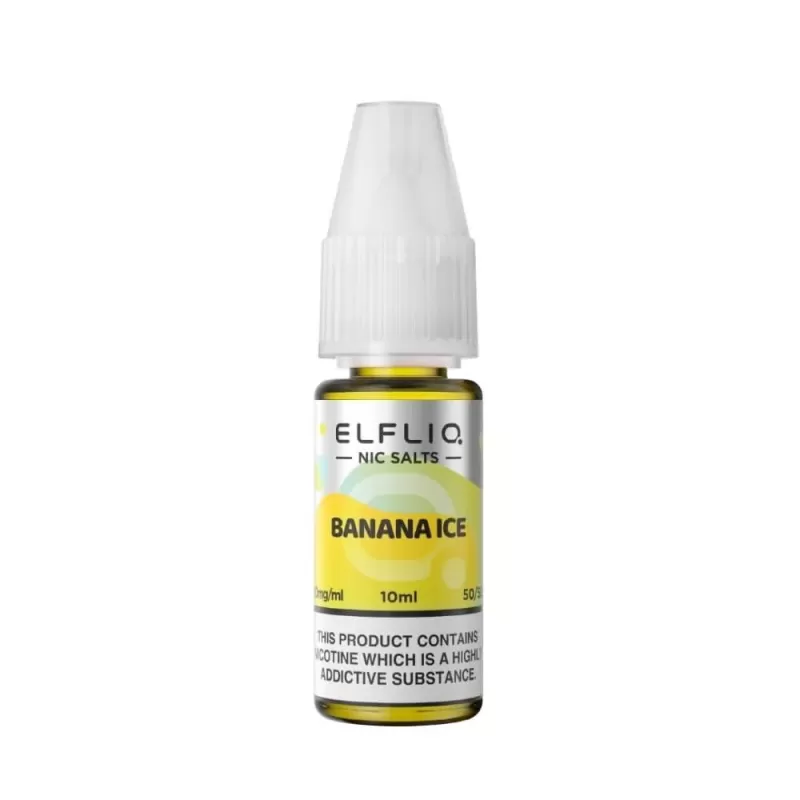 Banana Ice Nic Salt E-Liquid by Elf Bar Elfliq (10ml) - 5mg - Image 2