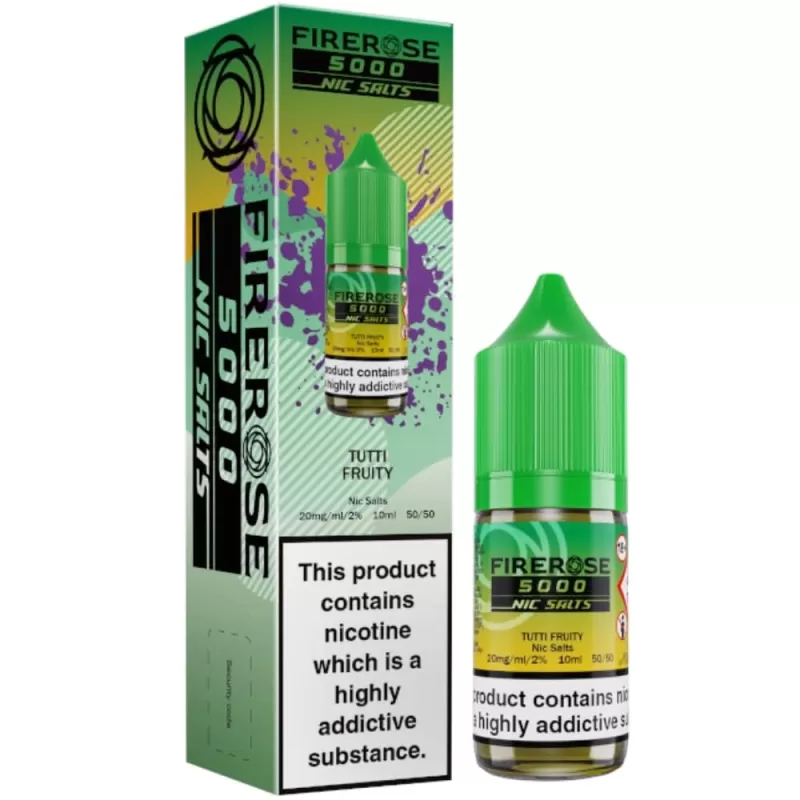 Tutti Fruity Nic Salt E-Liquid Firerose 5000 by ELUX (10ml) - 10mg