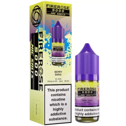 Berry Bang Nic Salt E-Liquid Firerose 5000 by ELUX (10ml) - 20mg