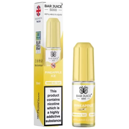 Pineapple Ice Nic Salt E-Liquid by Bar Juice 5000 (10ml) - 20mg