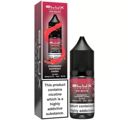 Strawberry Raspberry Cherry Nic Salt E-Liquid Legend Series by ELUX (10ml) - 20mg