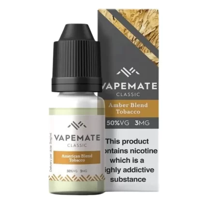 Amber Blend Tobacco E-Liquid by Vapemate (10ml) - 12mg