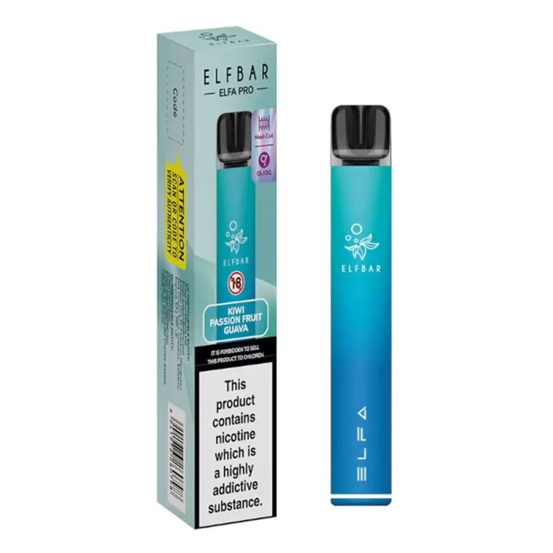 Elfa PRO Pod Kit by Elf Bar Elfa - Blue + Kiwi Passion Fruit Guava Pod - Image 2