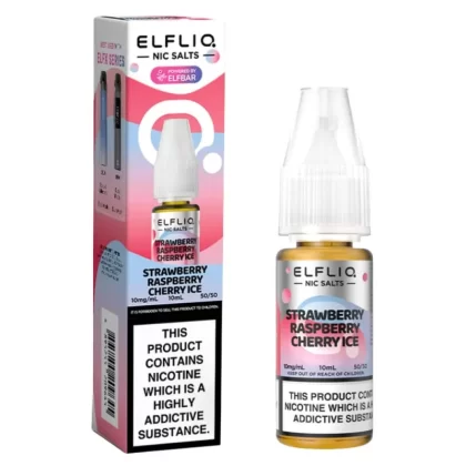 Strawberry Raspberry Cherry Nic Salt E-Liquid by Elf Bar Elfliq (10ml) - 5mg
