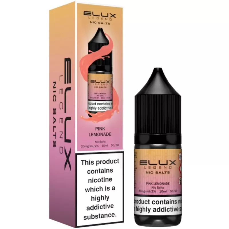 Pink Lemonade Nic Salt E-Liquid Legend Series by ELUX (10ml) - 10mg