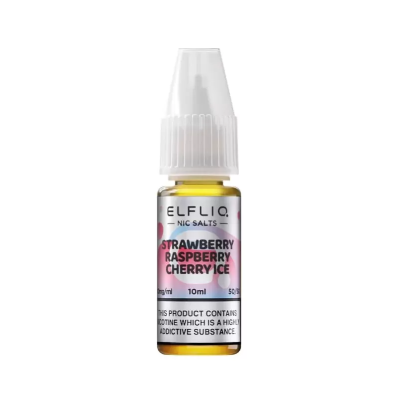 Strawberry Raspberry Cherry Nic Salt E-Liquid by Elf Bar Elfliq (10ml) - 5mg - Image 2