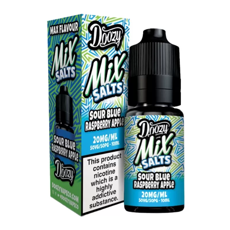 Sour Blue Raspberry Apple Nic Salt E-Liquid Mix Salts Series by Doozy Vape Co (10ml) - 10mg