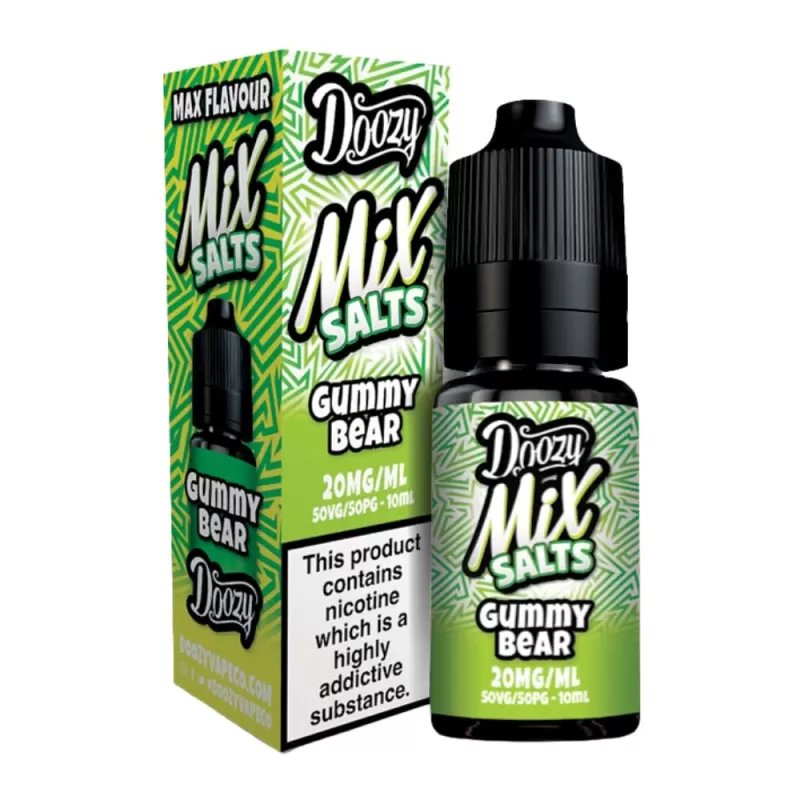 Gummy Bear Nic Salt E-Liquid Mix Salts Series by Doozy Vape Co (10ml) - 20mg