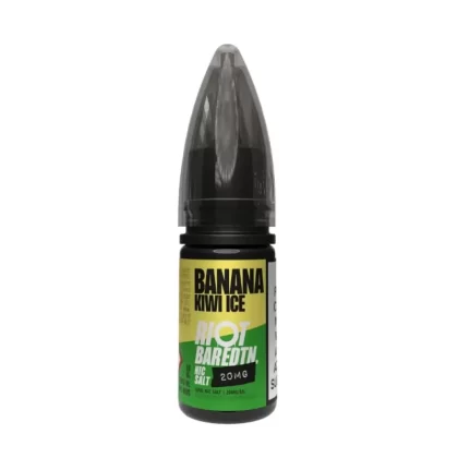 Banana Kiwi Ice Nic Salt E-Liquid Bar Edition by Riot Squad (10ml) - 10mg