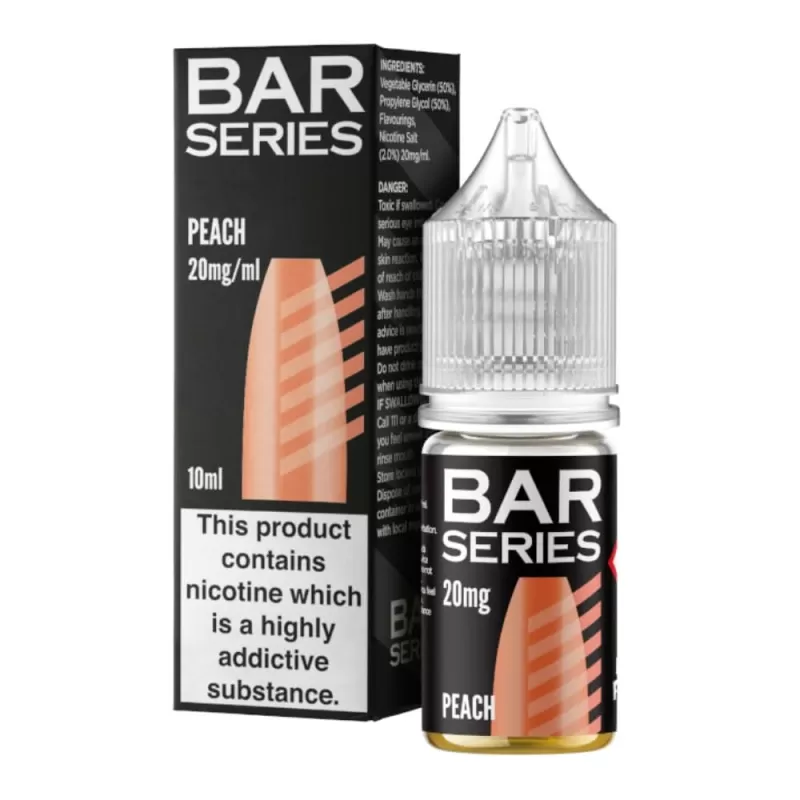 Peach Nic Salt E-Liquid by Bar Series (10ml) - 5mg