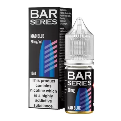 Mad Blue Nic Salt E-Liquid by Bar Series (10ml) - 10mg