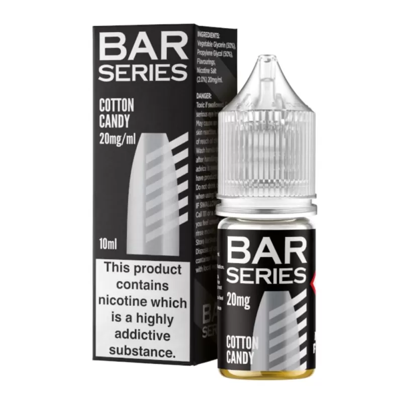 Cotton Candy Nic Salt E-Liquid by Bar Series (10ml) - 10mg