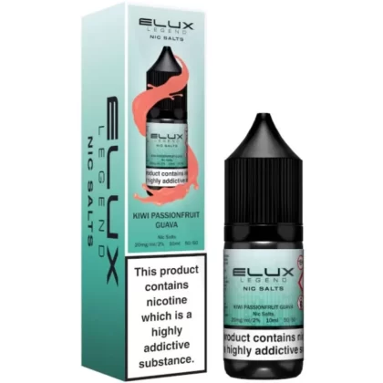 Kiwi Passionfruit Guava Nic Salt E-Liquid Legend Series by ELUX (10ml) - 20mg