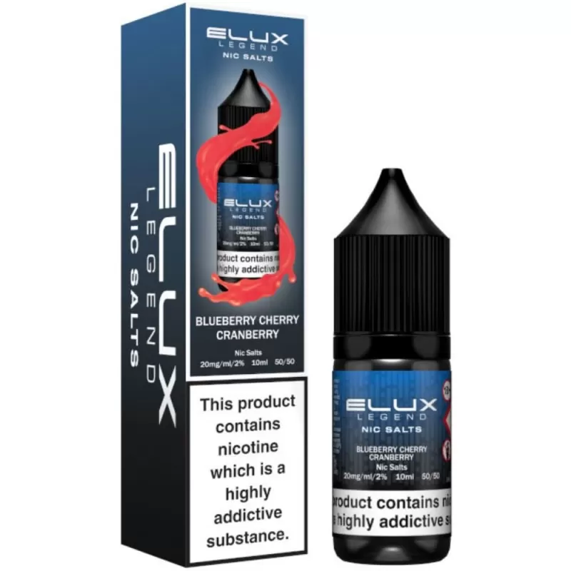 Blueberry Cherry Cranberry Nic Salt E-Liquid Legend Series by ELUX (10ml) - 20mg