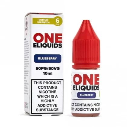 Blueberry E-Liquid 50/50 Series by ONE E-Liquids (10ml) - 3mg