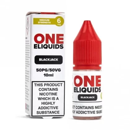 Blackjack E-Liquid 50/50 Series by ONE E-Liquids (10ml) - 18mg