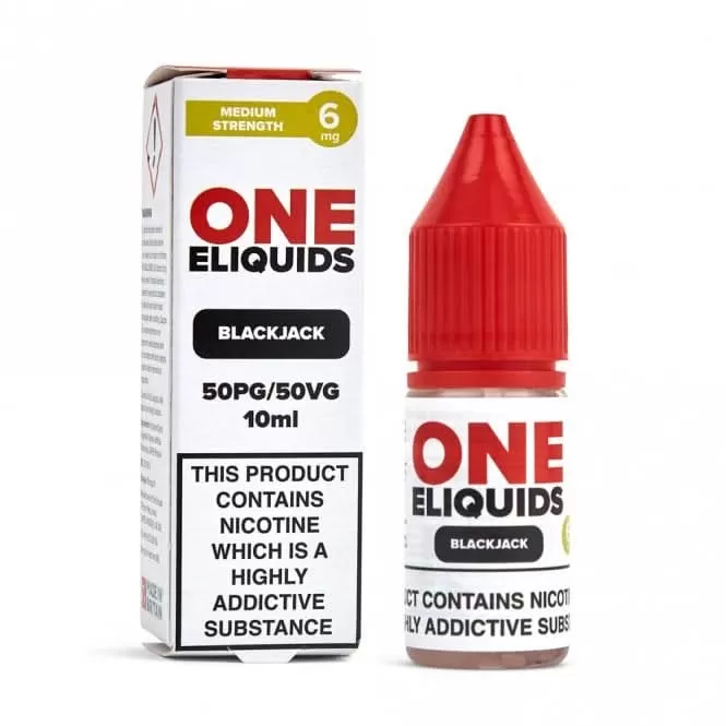 Blackjack E-Liquid 50/50 Series by ONE E-Liquids (10ml) - 18mg