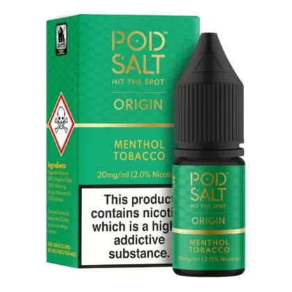 Menthol Tobacco Nic Salt E-Liquid by Pod Salt (10ml) - 11mg