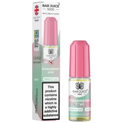 Strawberry Kiwi Nic Salt E-Liquid by Bar Juice 5000 (10ml) - 10mg