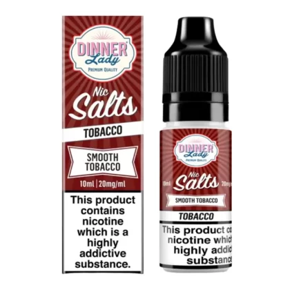 Smooth Tobacco Nic Salt E-Liquid by Dinner Lady (10ml) - 10mg