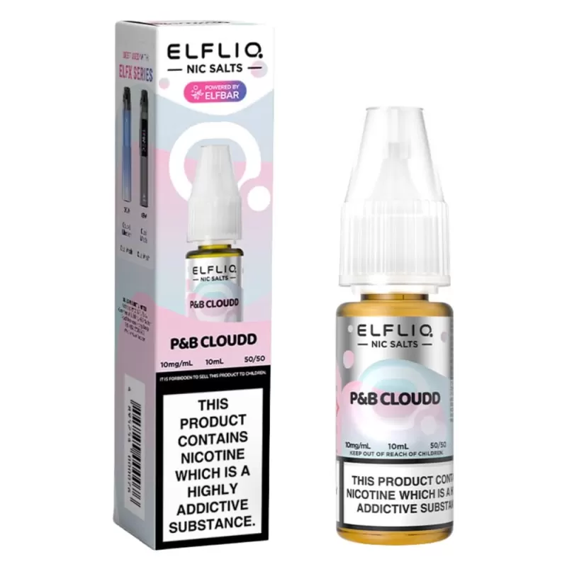 Cotton Candy Ice (P&B Cloudd) Nic Salt E-Liquid by Elf Bar Elfliq (10ml) - 20mg