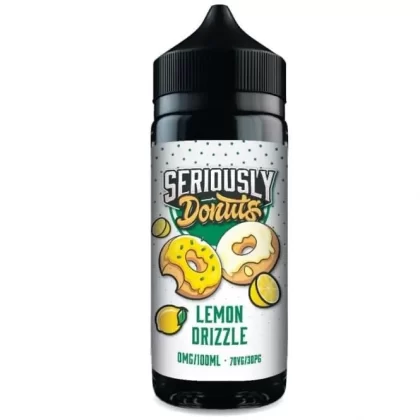 Lemon Drizzle Shortfill E-Liquid Seriously Donuts Series by Doozy Vape Co (100ml) - 0mg