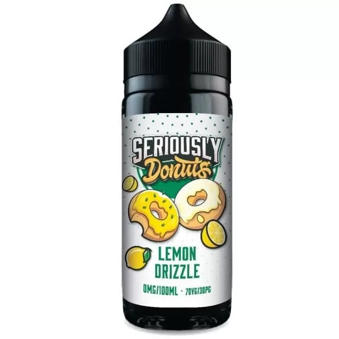 Lemon Drizzle Shortfill E-Liquid Seriously Donuts Series by Doozy Vape Co (100ml) - 0mg