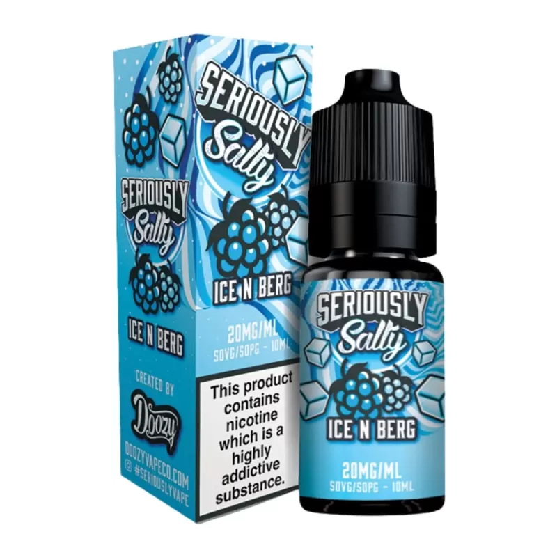 Ice N Berg Nic Salt E-Liquid Seriously Salty Series by Doozy Vape Co (10ml) - 10mg