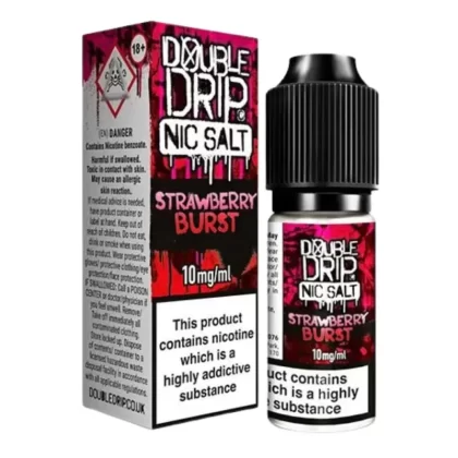 Strawberry Burst Nic Salt E-Liquid by Double Drip (10ml) - 10mg