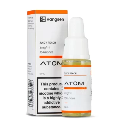 Juicy Peach E-Liquid Atom Series by Hangsen (10ml) - 18mg