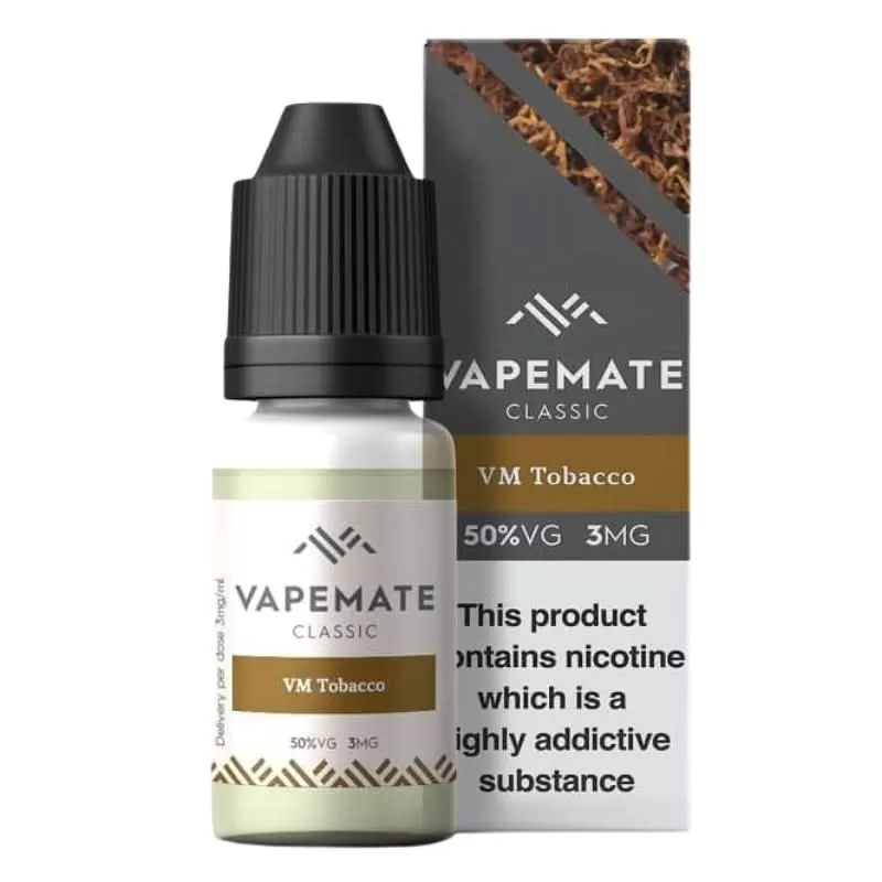 VM Tobacco E-Liquid by Vapemate (10ml) - 12mg