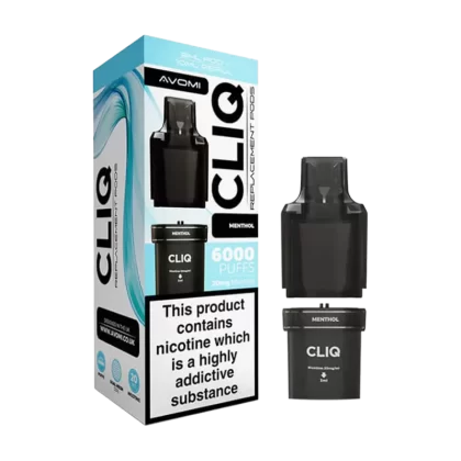 Menthol Avomi Cliq 6000 Refill Pack - 20mg