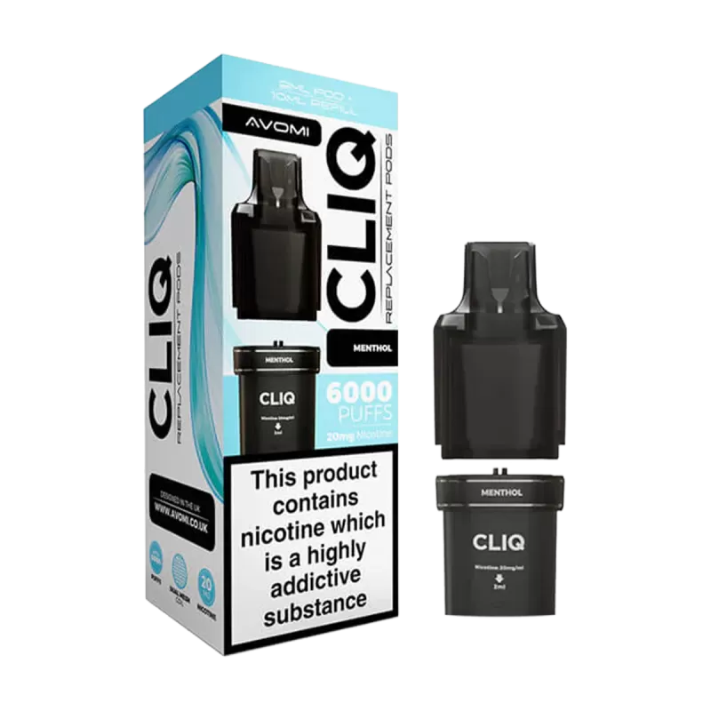 Menthol Avomi Cliq 6000 Refill Pack - 20mg