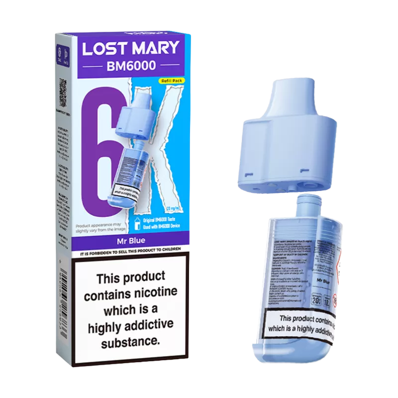 Mr Blue Lost Mary BM6000 Refill Pack - 20mg