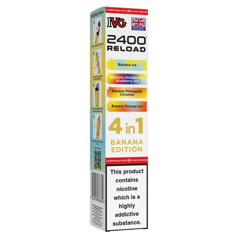 Banana Edition IVG 2400 Refill Pods - 20mg