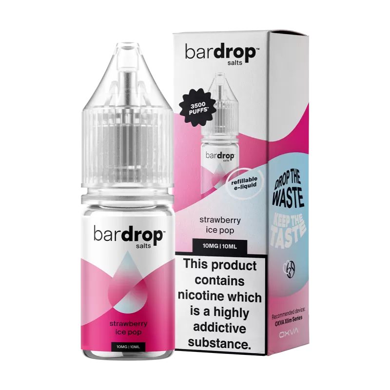 Strawberry Ice Pop Nic Salt by Bar Drop - 20mg