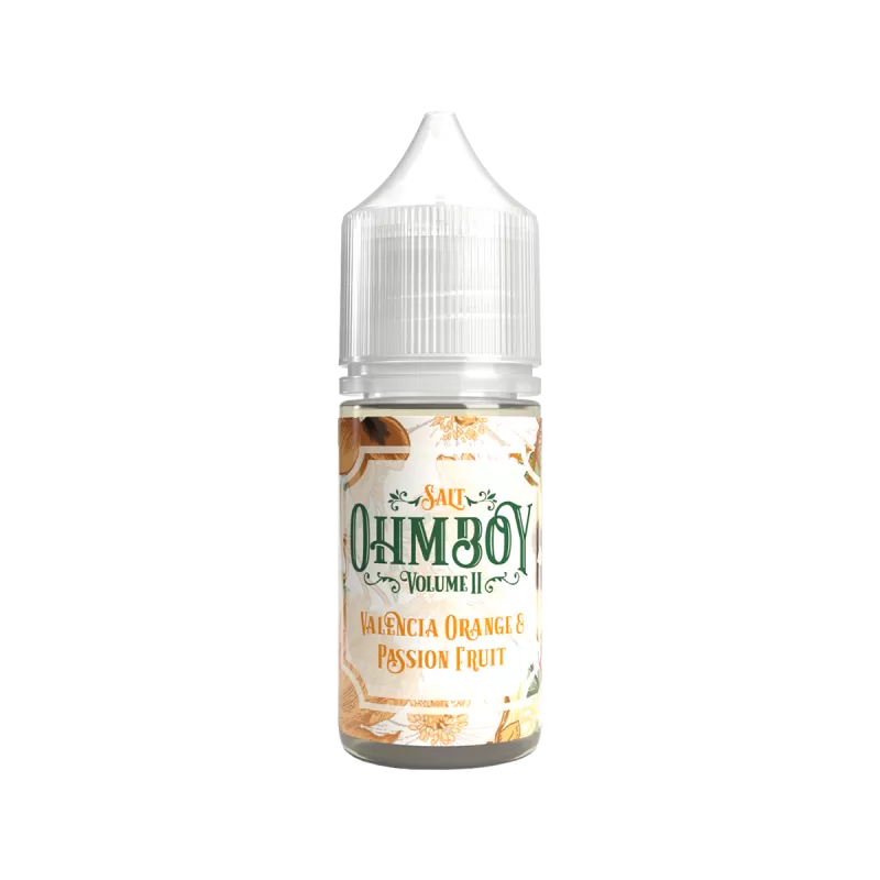 Valencia Orange and Passion Fruit Nic Salt E-Liquid by Ohm Boy Volume II - 10MG (Discontinued)