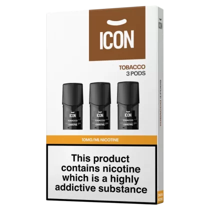 ICON Vape Tobacco Pods (Pack of 3) - 10mg