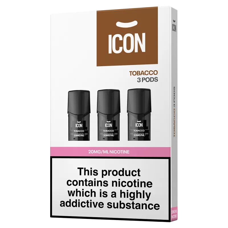 ICON Vape Tobacco Pods (Pack of 3) - 10mg - Image 2