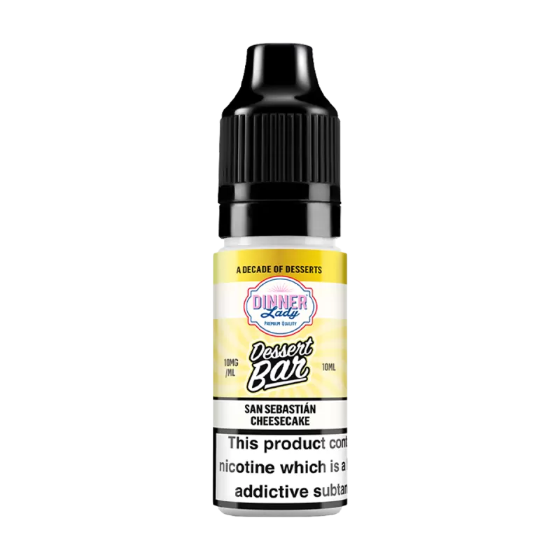 San Sabastian Cheesecake Nic Salt by Dinner Lady Dessert Bar Range - 10mg