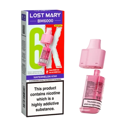 Watermelon Kiwi Lost Mary BM6000 Refill Pack - 20mg