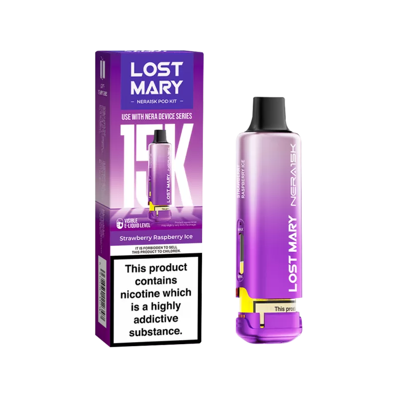 Strawberry Raspberry Ice Lost Mary NERA15K Refill Pack - 20mg
