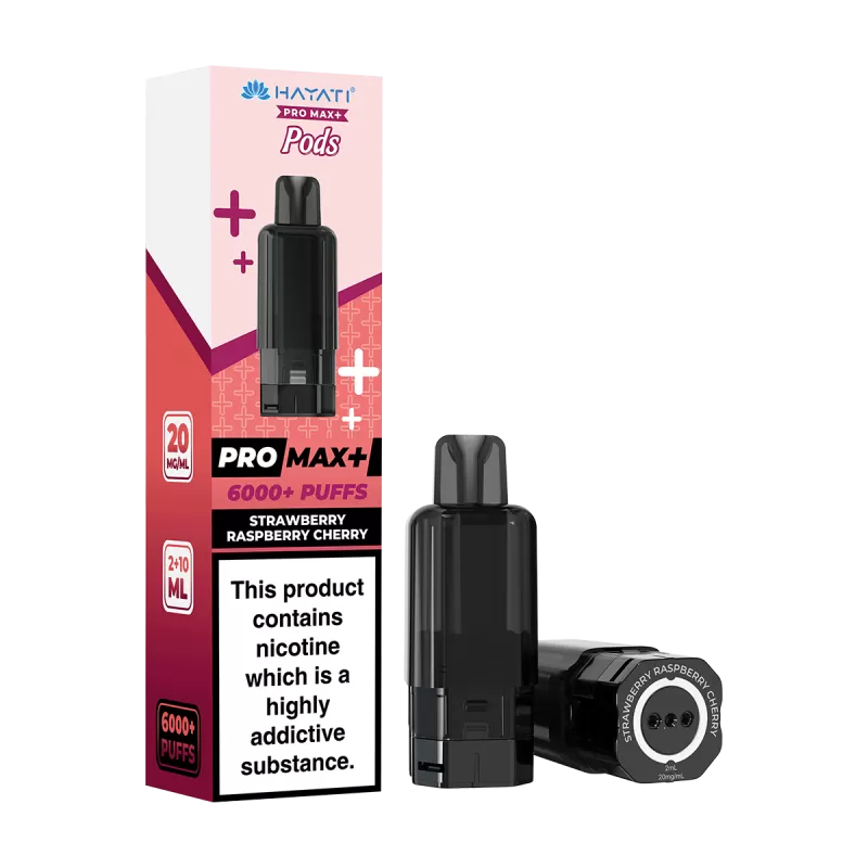 Strawberry Raspberry Cherry Hayati Pro Max+ Refill Pack - 20mg