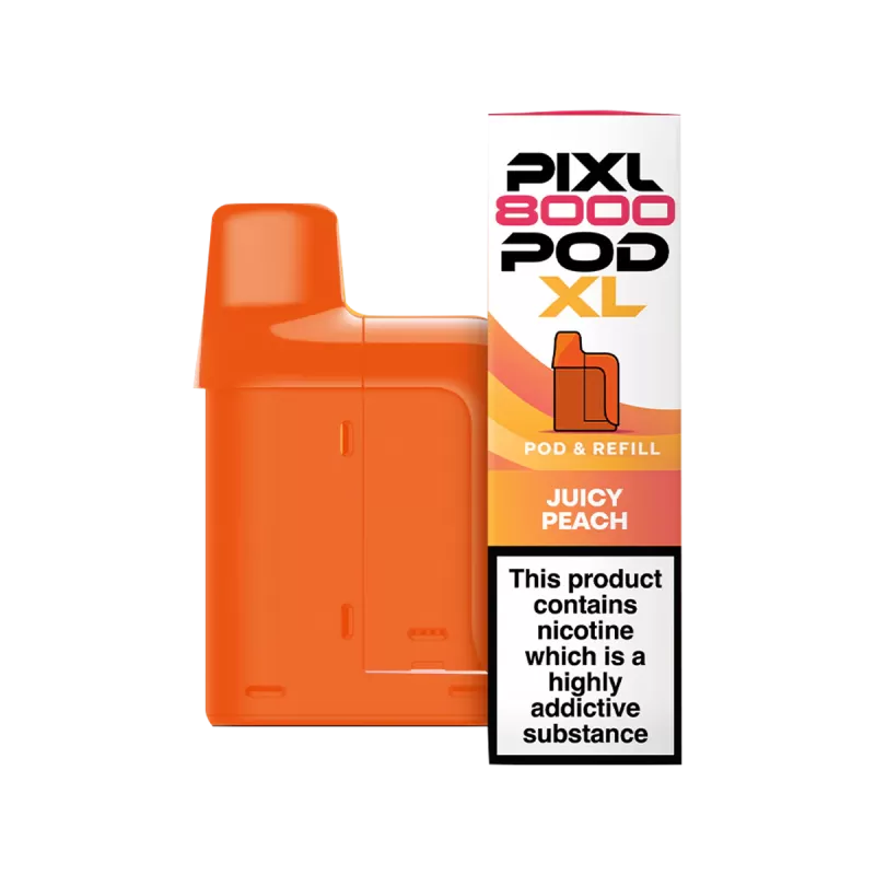 Juicy Peach Pixl 8000 Refill Pack - 20 mg