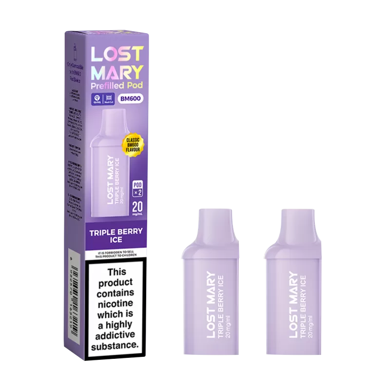 Triple Berry Ice Lost Mary BM600 Pods - 20mg