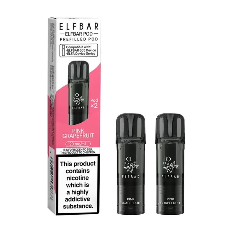 Pink Grapefruit Elfbar 600 Pods - 20mg