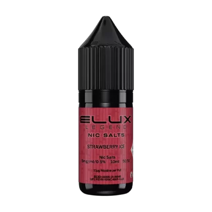 Strawberry Ice Nic Salt by Elux 10ml - 5mg