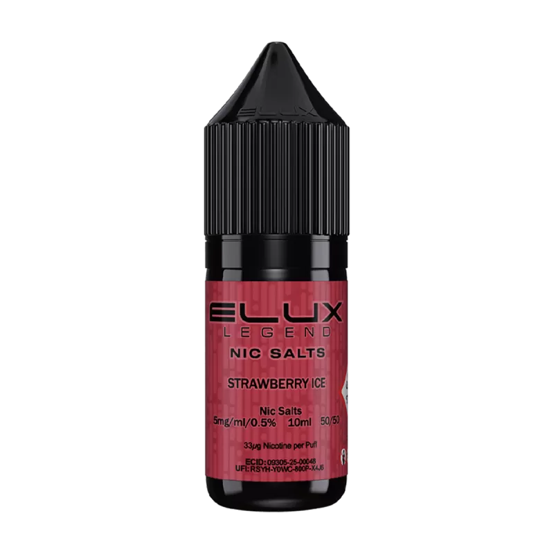 Strawberry Ice Nic Salt by Elux 10ml - 5mg