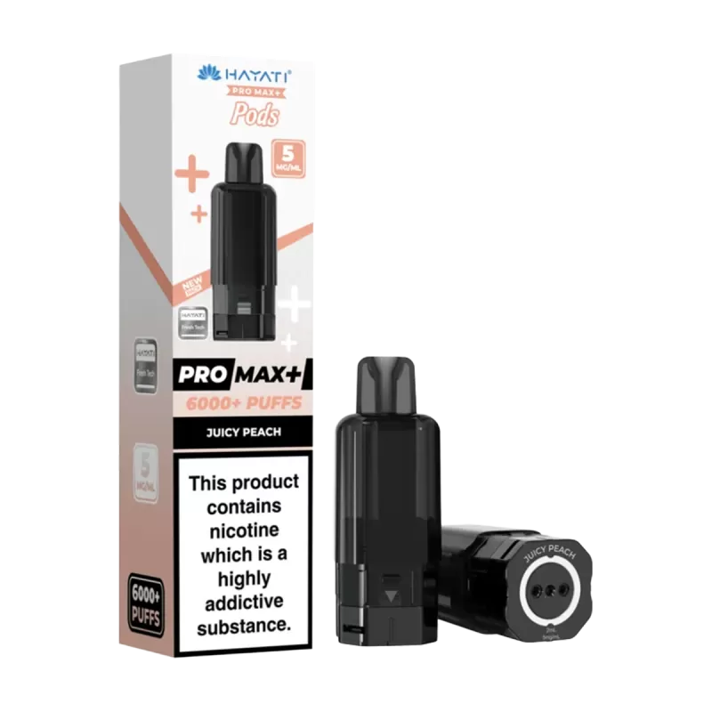Juicy Peach Hayati Pro Max+ Refill Pack - 10mg - Image 3